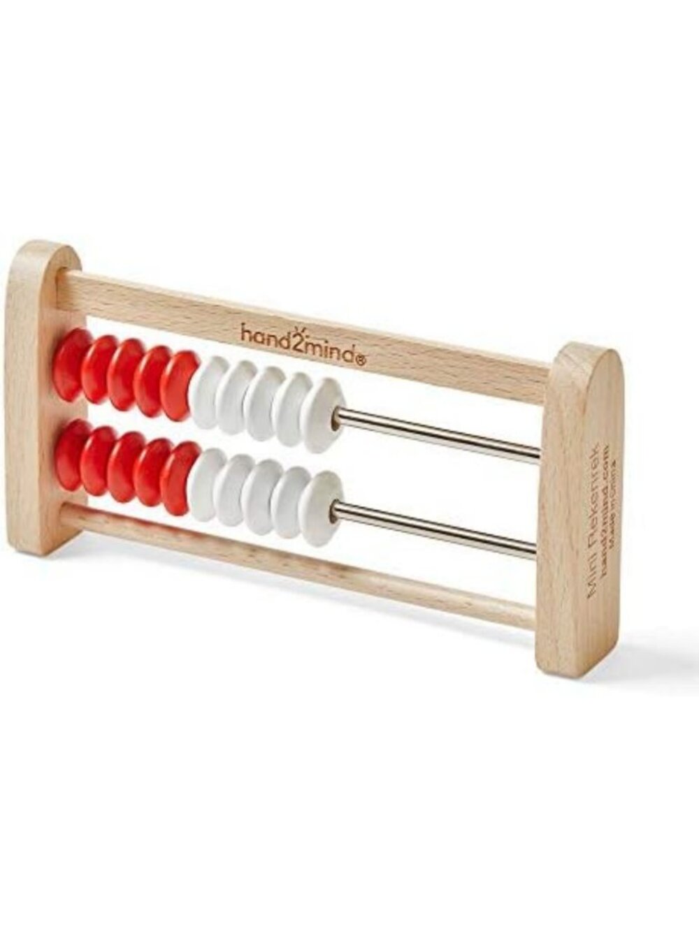 Mini Wooden Rekenrek Set - 20 Bead Number Rack, Math Counters & Educational Toys - Picture 4 of 6